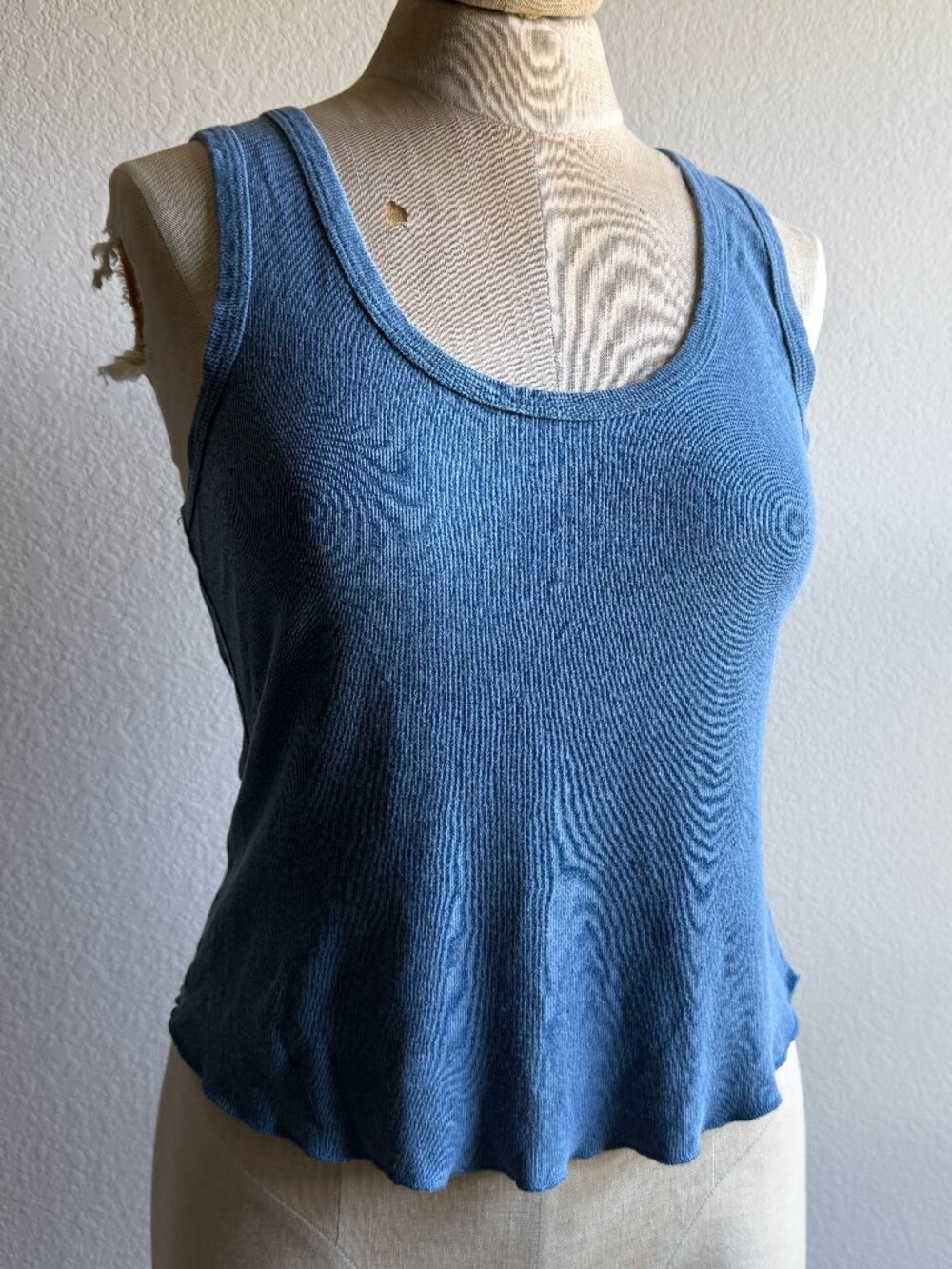 Mollusk Surf Shop Hemp Rib Tank Size M Blue